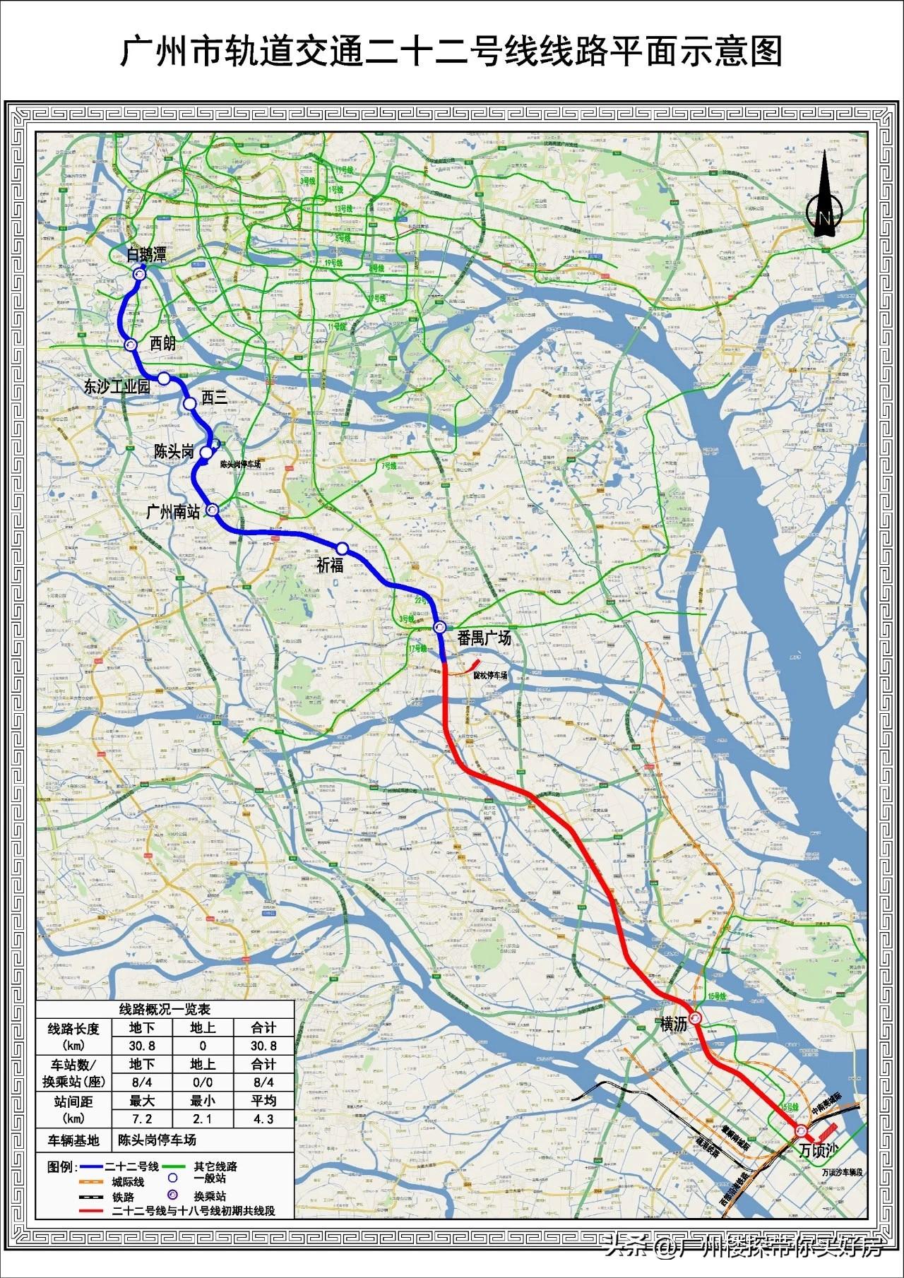 广州地铁最新线路图详解，全面解析广州地铁网络布局