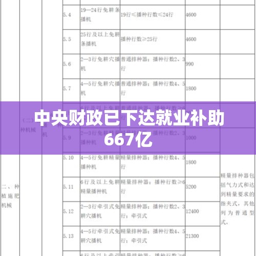 中央财政下达就业补助资金667亿元，助推就业市场助力民生改善计划启动