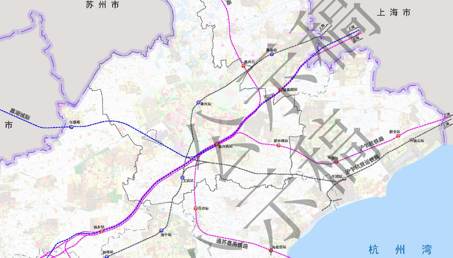 沪乍杭铁路最新规划图揭晓！